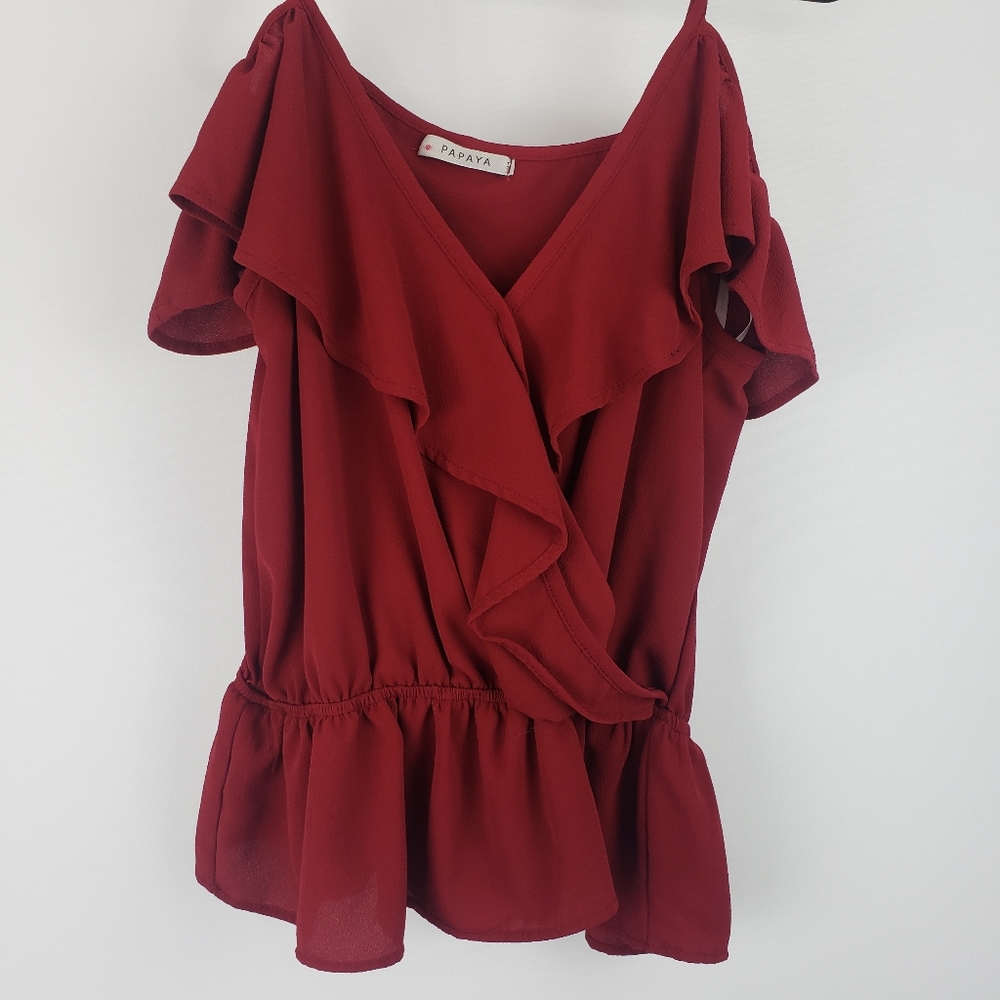 Papaya size large blouse